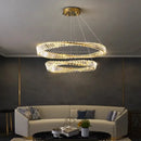 GobekUsa Crystal Chandelier: Luxury Pendant Lamp for Living Room and Bedroom