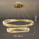 GobekUsa Crystal Chandelier: Luxury Pendant Lamp for Living Room and Bedroom