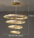 GobekUsa Crystal Chandelier: Luxury Pendant Lamp for Living Room and Bedroom