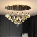 GobekUsa Crystal Chandelier: Luxury Pendant Light for Living and Dining Room