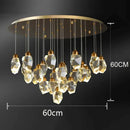 GobekUsa Crystal Chandelier: Luxury Pendant Light for Living and Dining Room