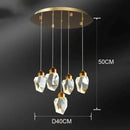 GobekUsa Crystal Chandelier: Luxury Pendant Light for Living and Dining Room