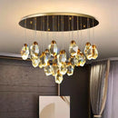 GobekUsa Crystal Chandelier: Luxury Pendant Light for Living and Dining Room
