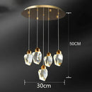 GobekUsa Crystal Chandelier: Luxury Pendant Light for Living and Dining Room