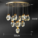 GobekUsa Crystal Chandelier: Luxury Pendant Light for Living and Dining Room