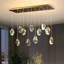 GobekUsa Crystal Chandelier: Luxury Pendant Light for Living and Dining Room
