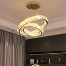 GobekUsa Crystal Chandelier: Luxury Pendant Lighting for Living Room, Staircase & Ceiling