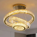 GobekUsa Crystal Chandelier: Luxury Pendant Lighting for Living Room, Staircase & Ceiling