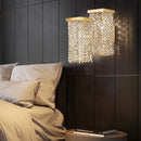 GobekUsa Crystal Chandelier: Modern 3D Rectangular Island Lighting for Bar, Hotel, Restaurant