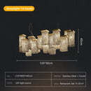 GobekUsa Crystal Chandelier: Modern 3D Rectangular Island Lighting for Bar, Hotel, Restaurant