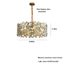GobekUsa Crystal Chandelier: Modern Bedroom Lighting Fixture for Home Decoration