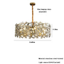 GobekUsa Crystal Chandelier: Modern Bedroom Lighting Fixture for Home Decoration
