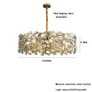GobekUsa Crystal Chandelier: Modern Bedroom Lighting Fixture for Home Decoration
