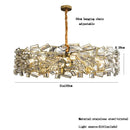 GobekUsa Crystal Chandelier: Modern Bedroom Lighting Fixture for Home Decoration
