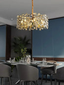 GobekUsa Crystal Chandelier: Modern Bedroom Lighting Fixture for Home Decoration