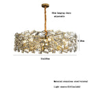 GobekUsa Crystal Chandelier: Modern Bedroom Lighting Fixture for Home Decoration