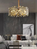 GobekUsa Crystal Chandelier: Modern Bedroom Lighting Fixture for Home Decoration