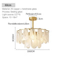 GobekUsa Crystal Chandelier: Modern Brass Luxury for Living Room & Bedroom