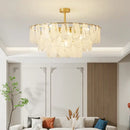 GobekUsa Crystal Chandelier: Modern Brass Luxury for Living Room & Bedroom