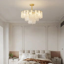 GobekUsa Crystal Chandelier: Modern Brass Luxury for Living Room & Bedroom