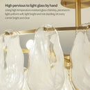GobekUsa Crystal Chandelier: Modern Brass Luxury for Living Room & Bedroom