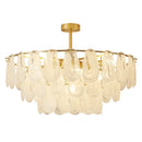 GobekUsa Crystal Chandelier: Modern Brass Luxury for Living Room & Bedroom