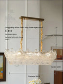 GobekUsa Crystal Chandelier: Modern Chic Pearl Light for Elegant Home Decor