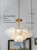 GobekUsa Crystal Chandelier: Modern Chic Pearl Light for Elegant Home Decor