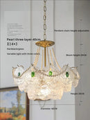 GobekUsa Crystal Chandelier: Modern Chic Pearl Light for Elegant Home Decor