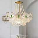 GobekUsa Crystal Chandelier: Modern Chic Pearl Light for Elegant Home Decor