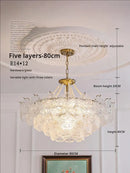 GobekUsa Crystal Chandelier: Modern Chic Pearl Light for Elegant Home Decor