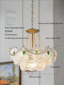 GobekUsa Crystal Chandelier: Modern Chic Pearl Light for Elegant Home Decor