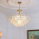 GobekUsa Crystal Chandelier: Modern Chic Pearl Light for Elegant Home Decor