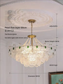 GobekUsa Crystal Chandelier: Modern Chic Pearl Light for Elegant Home Decor
