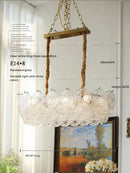 GobekUsa Crystal Chandelier: Modern Chic Pearl Light for Elegant Home Decor