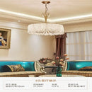 GobekUsa Crystal Chandelier: Modern Clear Glass Pendant Lamp for Villa Hall and Bedroom