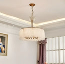 GobekUsa Crystal Chandelier: Modern Clear Glass Pendant Lamp for Villa Hall and Bedroom