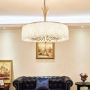 GobekUsa Crystal Chandelier: Modern Clear Glass Pendant Lamp for Villa Hall and Bedroom