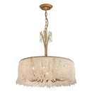 GobekUsa Crystal Chandelier: Modern Clear Glass Pendant Lamp for Villa Hall and Bedroom