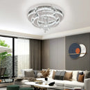 GobekUsa Crystal Chandelier: Modern Dimmable LED Pendant Light for Living & Dining Rooms