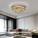 GobekUsa Crystal Chandelier: Modern Dimmable LED Pendant Light for Living & Dining Rooms