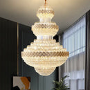 GobekUsa Crystal Chandelier - Modern Duplex Loft Staircase Living Room Lighting