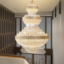GobekUsa Crystal Chandelier - Modern Duplex Loft Staircase Living Room Lighting