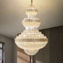 GobekUsa Crystal Chandelier - Modern Duplex Loft Staircase Living Room Lighting