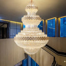 GobekUsa Crystal Chandelier - Modern Duplex Loft Staircase Living Room Lighting