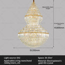 GobekUsa Crystal Chandelier: Modern Duplex Loft & Villa Living Room Lighting