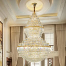 GobekUsa Crystal Chandelier: Modern Duplex Loft & Villa Living Room Lighting