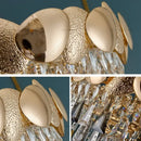 GobekUsa Crystal Chandelier: Modern Elegance for Living Room, Dining Room, Bedroom - Gold Finish