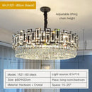 GobekUsa Crystal Chandelier: Modern Elegant Lighting for Living Room, Bedroom, Kitchen