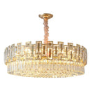 GobekUsa Crystal Chandelier: Modern Elegant Lighting for Living Room, Bedroom, Kitchen